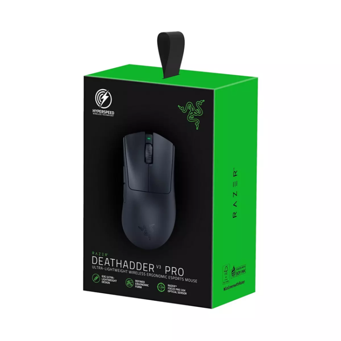Razer - Razer DeathAdder V3 Pro Gaming Mus - Svart