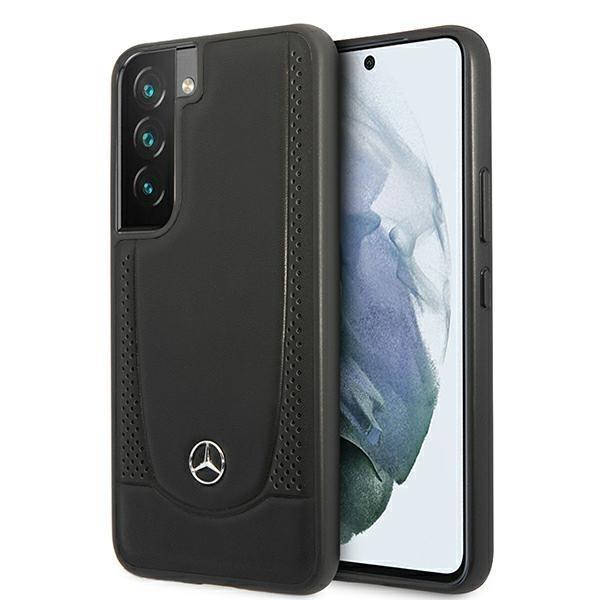 Mercedes Läder Urban Line Skal Galaxy S22 Plus - Svart | 2353 | AlltMobil