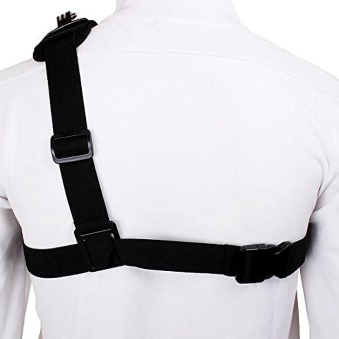 OEM - Go Pro Kamera Mount Med Axelband - Svart