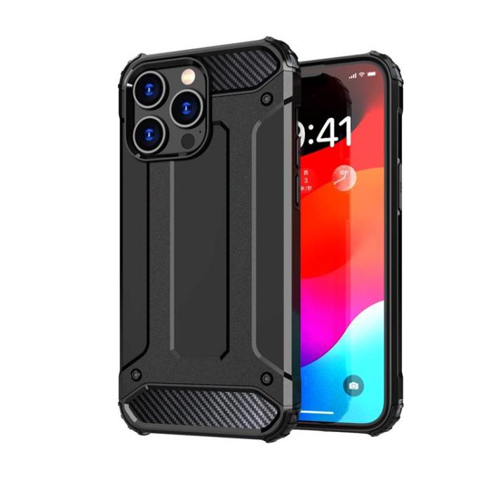 OEM - iPhone 15 Pro Mobilskal Hybrid Armor - Svart