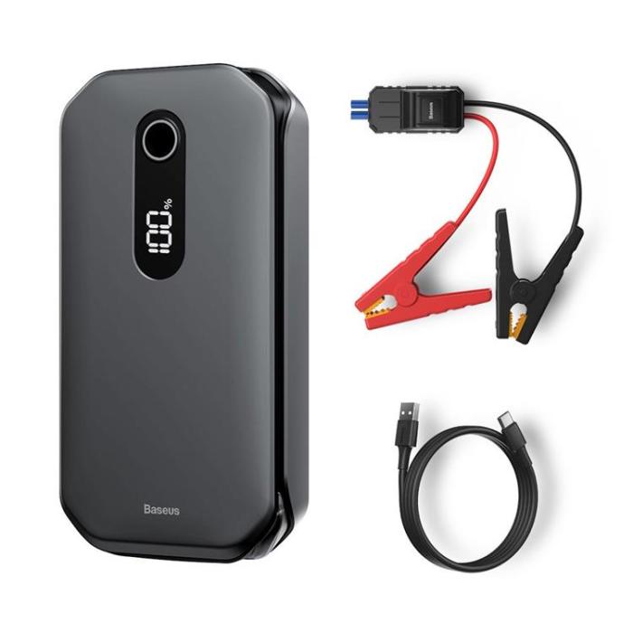 UTGATT5 - Baseus Power Super Energy Bil Jump Starter 12000 mAh 12 V 1000 A/600 A - Svart