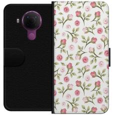 iSecrets - Pl&aring;nboksfodral till Nokia 5.4 med Blommigt