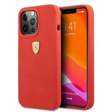 Ferrari - Ferrari Silicone Skal 13 Pro Max - Röd