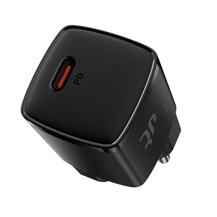 BASEUS - Baseus Snabbladdare 30W USB-C Cube Pro - Svart
