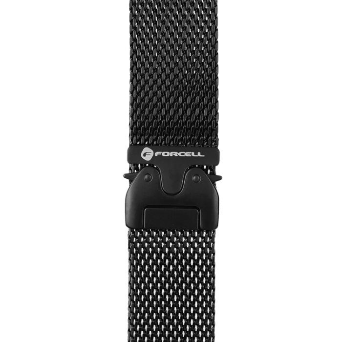 Forcell - Forcell Apple Watch (38/40/41) Armband Stainless Steel - Svart