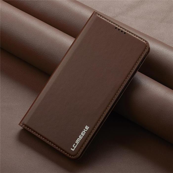 LC.imeeke - LC.IMEEKE iPhone Air Plånboksfodral PU Läder - Brun