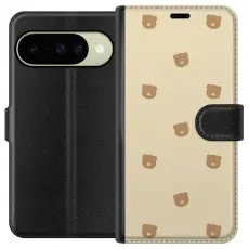 Gustaf - Pl&aring;nboksfodral till Google Pixel 10 med Bj&ouml;rnm&ouml;nster