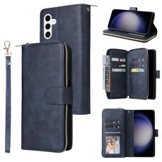 OEM - Mobilfodral f&ouml;r Samsung Galaxy S26 Konstl&auml;der 9 kortfack - Bl&aring;