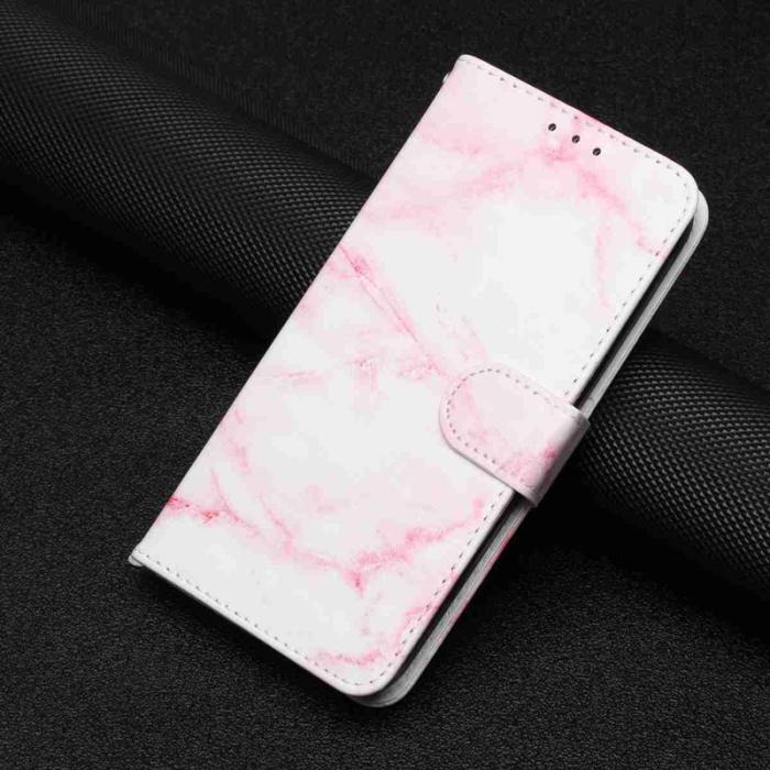 OEM - Plånboksfodral för Samsung Galaxy S26 Flip Konstläder - Rosa Marmor
