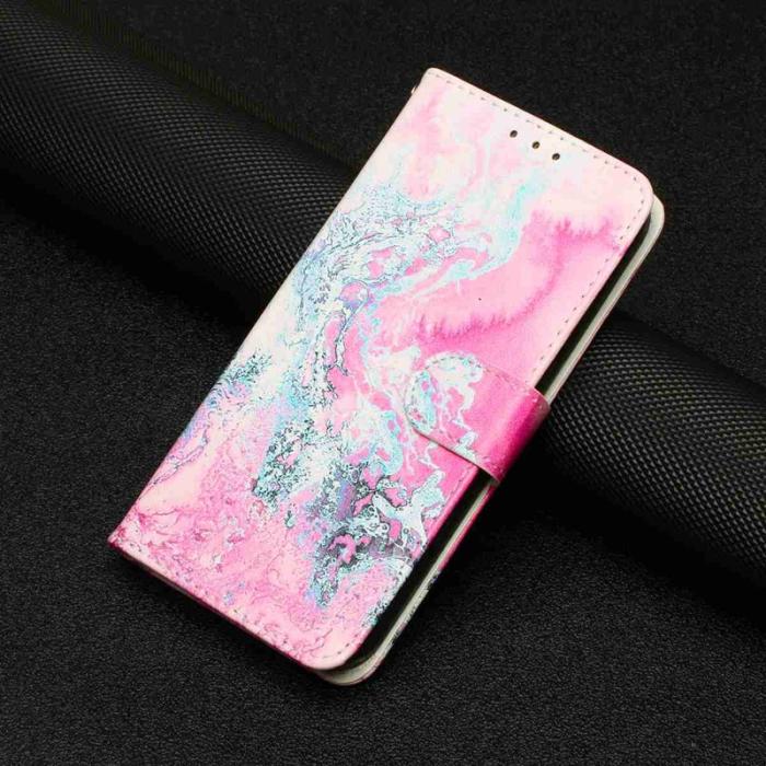 OEM - Plånboksfodral för Samsung Galaxy S26 Flip Konstläder - Rosa Marmor