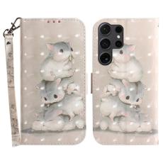 OEM - Pl&aring;nboksfodral f&ouml;r Samsung Galaxy S26 Ultra Konstl&auml;der - Svart