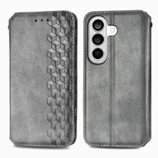 OEM - Pl&aring;nboksfodral f&ouml;r Samsung Galaxy S26 Konstl&auml;der - Gr&aring;