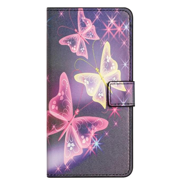OEM - Plånboksfodral för Samsung Galaxy S26 Konstläder - Illusion Butterfly - Blå