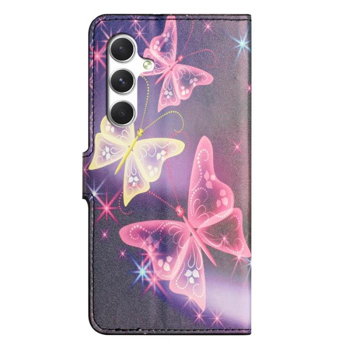 OEM - Plånboksfodral för Samsung Galaxy S26 Konstläder - Illusion Butterfly - Blå