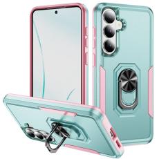 OEM - Mobilskal f&ouml;r Samsung Galaxy S26 Plus Milit&auml;rklass Ring Kickstand PC + TPU Gr&ouml;n