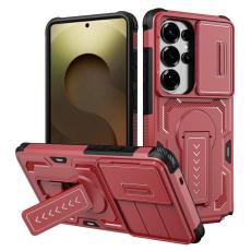 OEM - Mobilskal f&ouml;r Samsung Galaxy S26 Ultra PC + TPU Kickstand - R&ouml;d