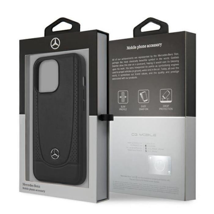 Mercedes - Mercedes iPhone 15 Pro Max Mobilskal Läder Urban - Svart