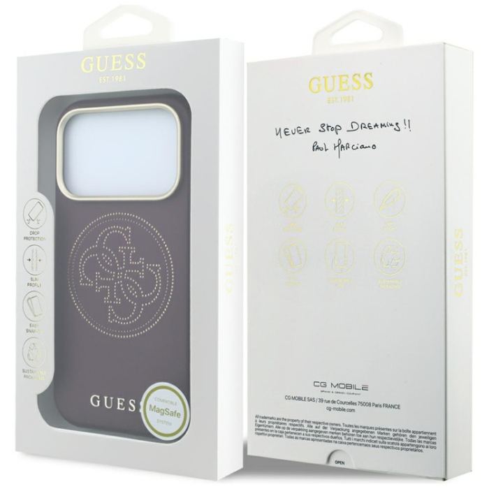 Guess - Guess Mobilskal För iPhone 18 Pro Max/17 Pro Max Magsafe Perforated 4G