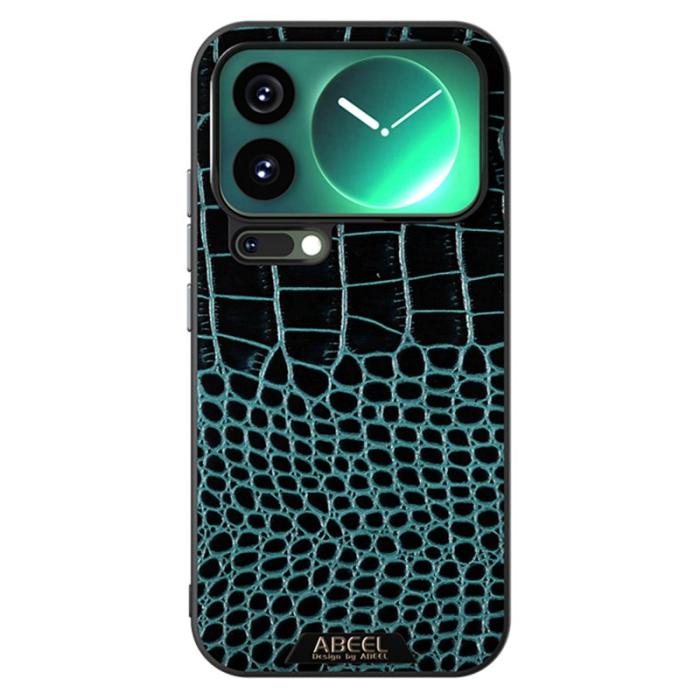 ABEEL - ABEEL Mobilskal till Xiaomi 17 Pro Max MagSafe Kroko Textur Grön