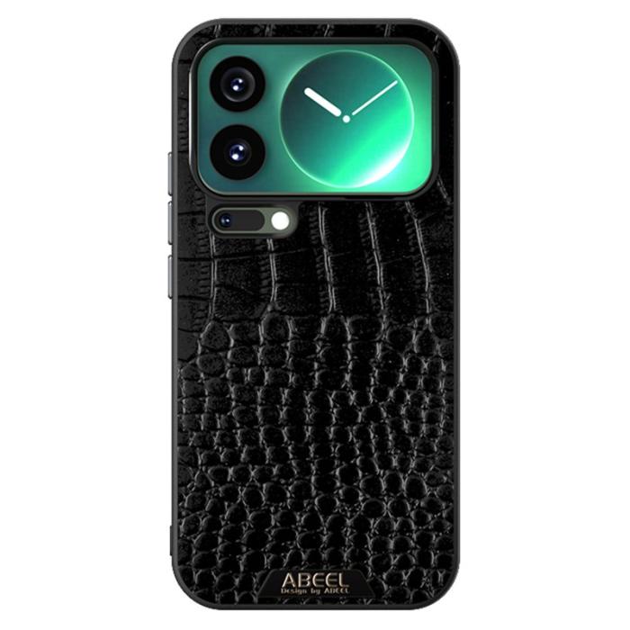 ABEEL - ABEEL Mobilskal till Xiaomi 17 Pro Max MagSafe Äkta Läder Svart
