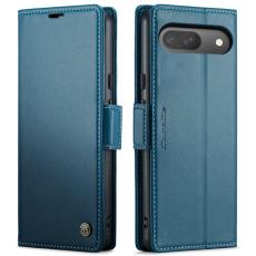 Caseme - CASEME 023 Series Konstl&auml;der Pl&aring;nboksfodral f&ouml;r Google Pixel 10 Pro - Bl&aring;