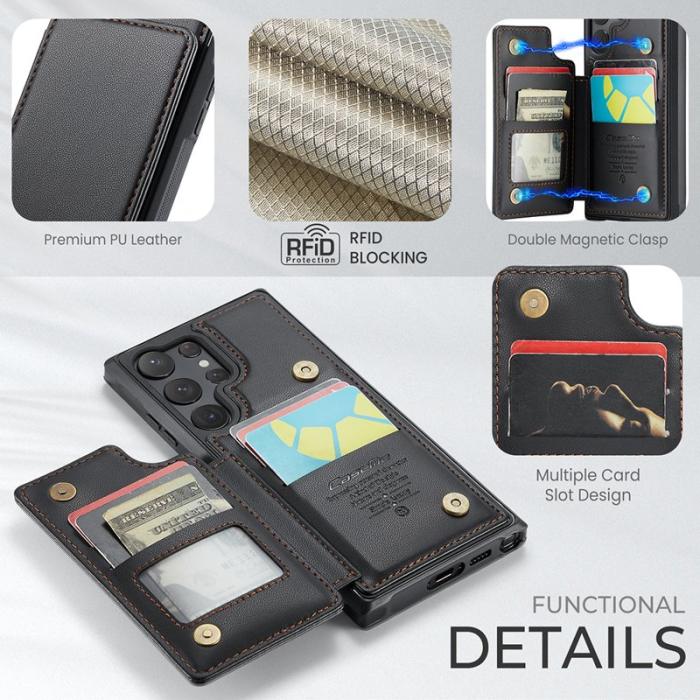 Caseme - CASEME C22 Fodral till Samsung Galaxy S23 Ultra - Svart