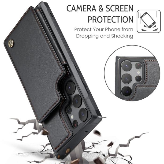Caseme - CASEME C22 Fodral till Samsung Galaxy S23 Ultra - Svart