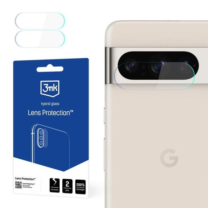 3MK - 3MK Google Pixel 8 Pro HybridGlass Kameralinskydd - Transparent
