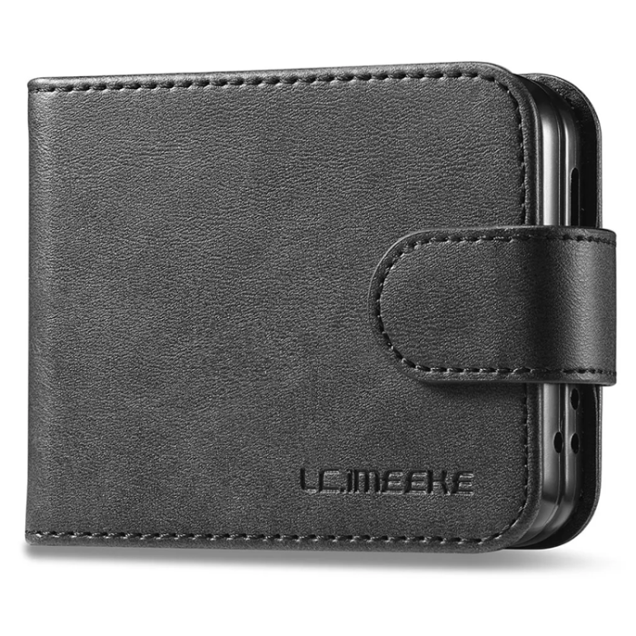 LC.imeeke - LC.IMEEKE Galaxy Z Flip 6 5G Plånboksfodral - Svart