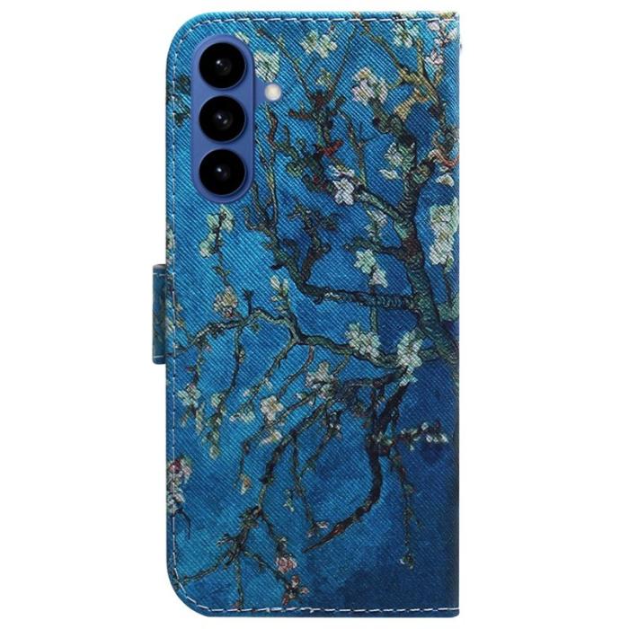 OEM - Samsung Galaxy S26 / S26 Pro Plånboksfodral Konstläder - Aprikos Blommor