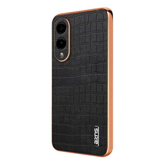 AZNS - AZNS Samsung Galaxy S25 Edge Fodral Electroplating PU + TPU - Svart