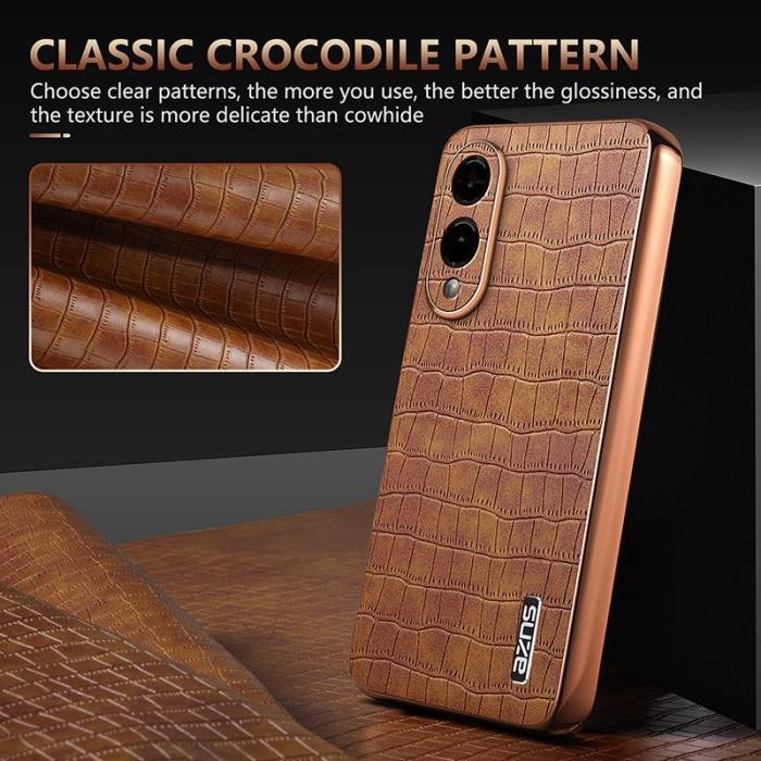 AZNS - AZNS Samsung Galaxy S25 Edge Fodral Electroplating PU + TPU - Svart