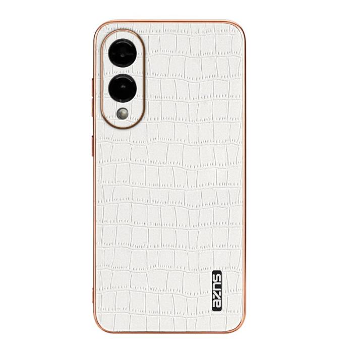 AZNS - AZNS Samsung Galaxy S25 Edge Fodral Electroplating PU + TPU - Vit