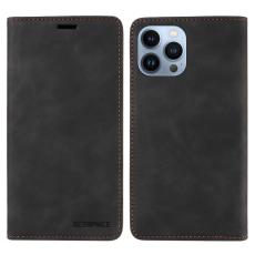 BETOPNICE - BETOPNICE 003 Pl&aring;nboksfodral f&ouml;r iPhone 13 Pro RFID Blocking Konstl&auml;der Svart