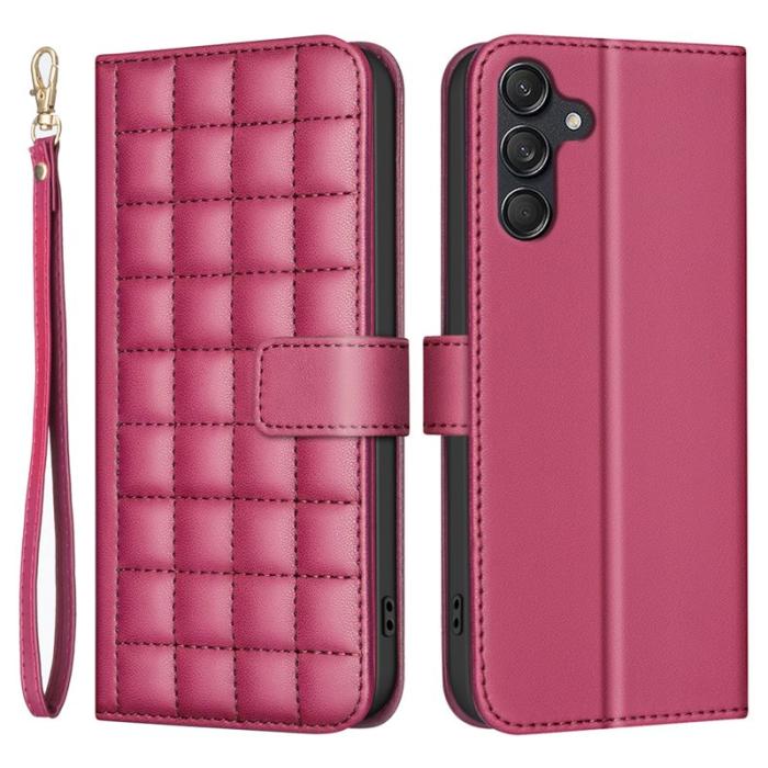 BINFEN COLOR - BINFEN COLOR för Samsung Galaxy A16 5G Plånboksfodral Konstläder - Röd