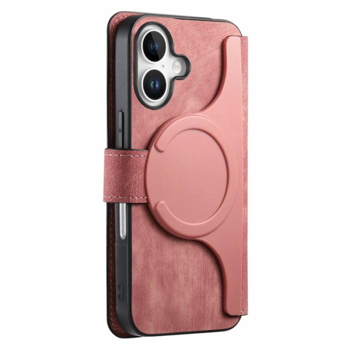 CASENEO - CASENEO MW-03 iPhone 17 Plånboksfodral med Avtagbart Konstläder - Rosa