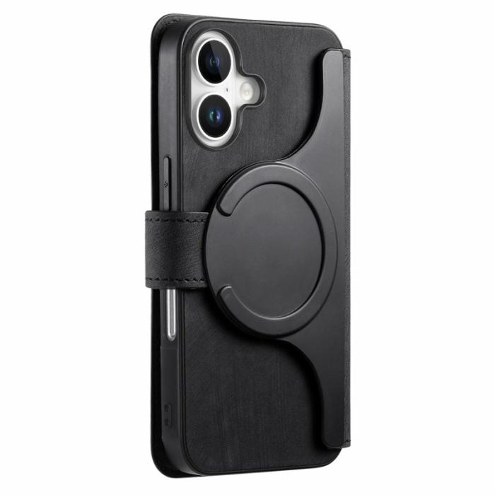 CASENEO - CASENEO MW-03 iPhone 17 Plånboksfodral med Avtagbart Konstläder - Svart