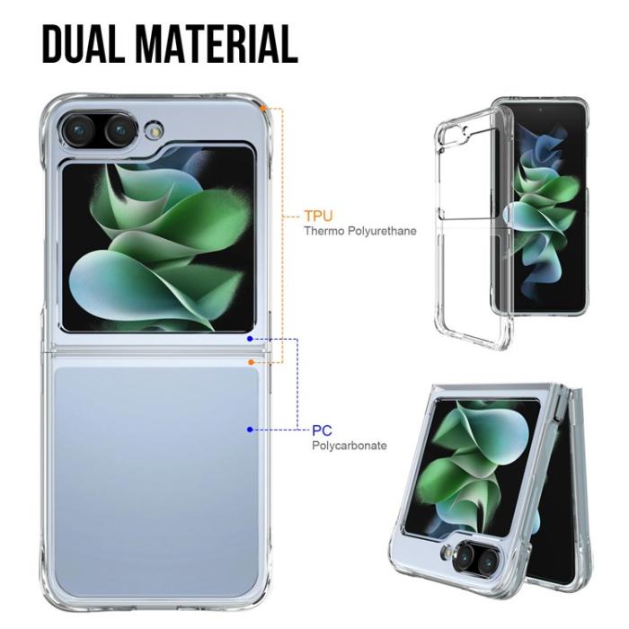 OEM - Galaxy Z Flip 5 Mobilskal Anti-drop - Transparent