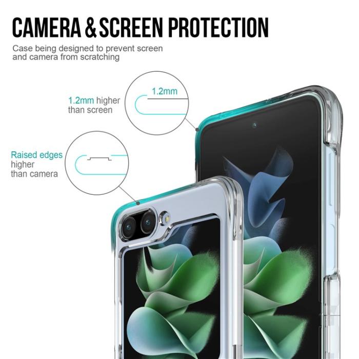 OEM - Galaxy Z Flip 5 Mobilskal Anti-drop - Transparent
