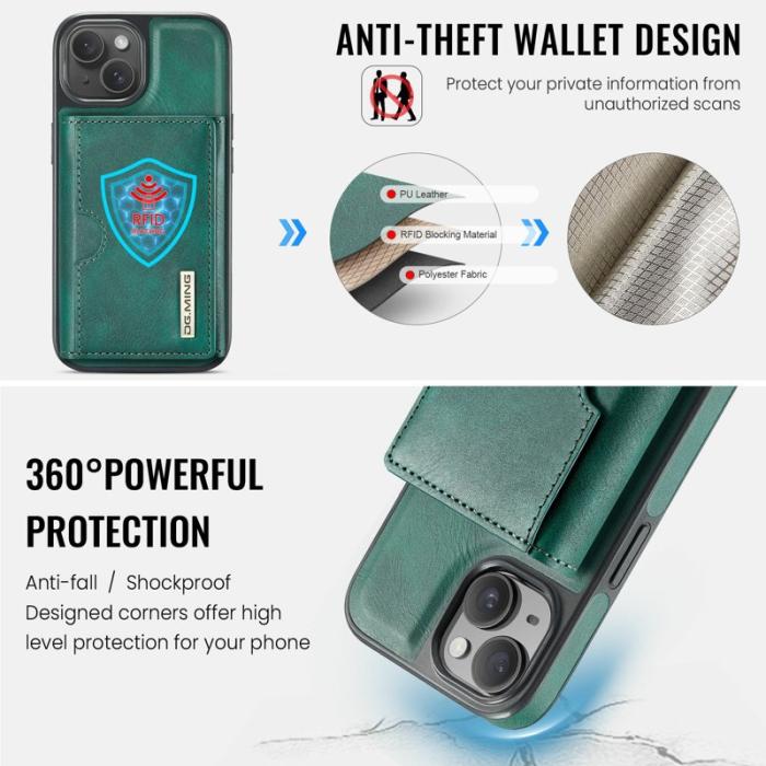 DG.MING - DG.MING M6 Series Mobilskal till iPhone 14 Plus Magnetiskt Grön
