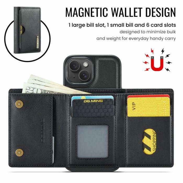 DG.MING - DG.MING M6 Series Mobilskal till iPhone 14 Plus Magnetiskt Svart