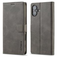 LC.imeeke - LC.IMEEKE iPhone 16 Plus Pl&aring;nboksfodral Konstl&auml;der - Gr&aring;