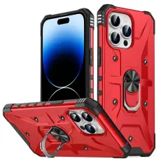 OEM - iPhone 14 Pro Skal Ringhållare Armor - Röd