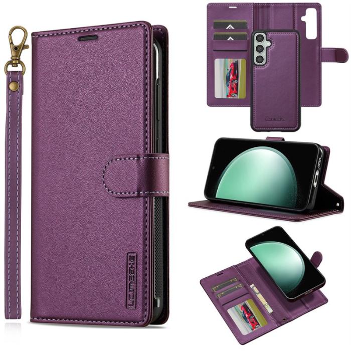 LC.imeeke - LC.IMEEKE L2 Series Samsung Galaxy A36 Plånboksfodral Konstläder - Lila