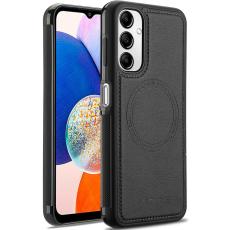 LC.imeeke - LC.IMEEKE Samsung Galaxy A34 5G Pl&aring;nboksfodral Konstl&auml;der - Svart
