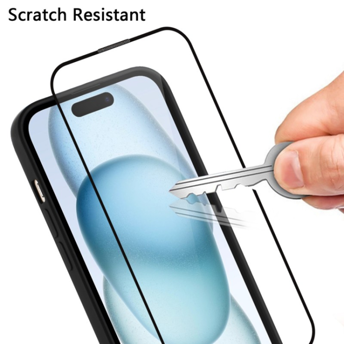 WANLONFENG - WANLONFENG Galaxy A26 Mobilskal MagSafe 2Pcs Härdat Glas TQ1