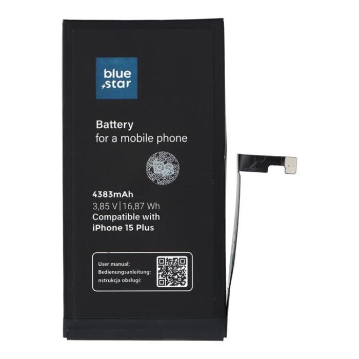 Blue Star - Blue Star iPhone 15 Plus Batteri 4383 mAh HQ