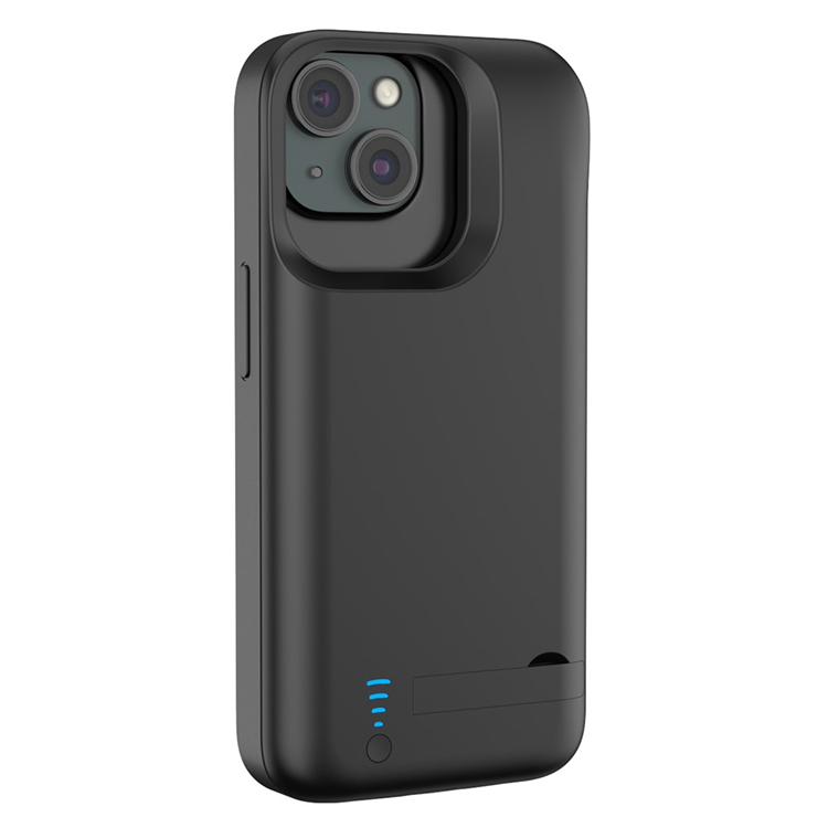 iPhone 15 Plus Batteriskal Kickstand 6000mAh - Svart | 2353 | AlltMobil