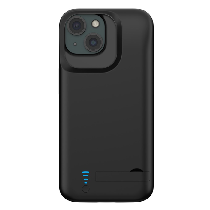 A-One Brand - iPhone 15 Plus Batteriskal Kickstand 6000mAh - Svart