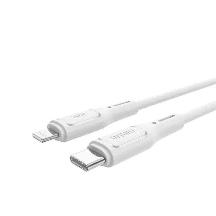 WIWU - WIWU USB-C Till Lightning Kabel 30W 1m Wi-C043E - Vit